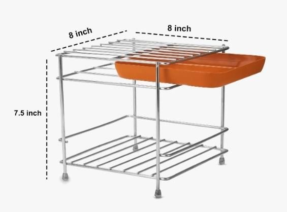 Heavy Steel Matka Stand with Tray ā Sturdy Water Filter Base