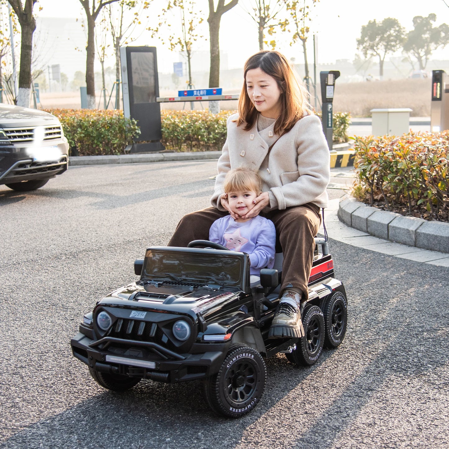 24V Kids Ride On Car 2 Seater Ride On Dump Truck With Remote Control 66.14 Lbs Maxmum Load Electric Utility Vehicles