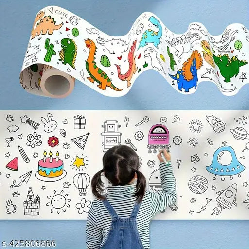 Coloring Drawing Paper Roll for Kids.