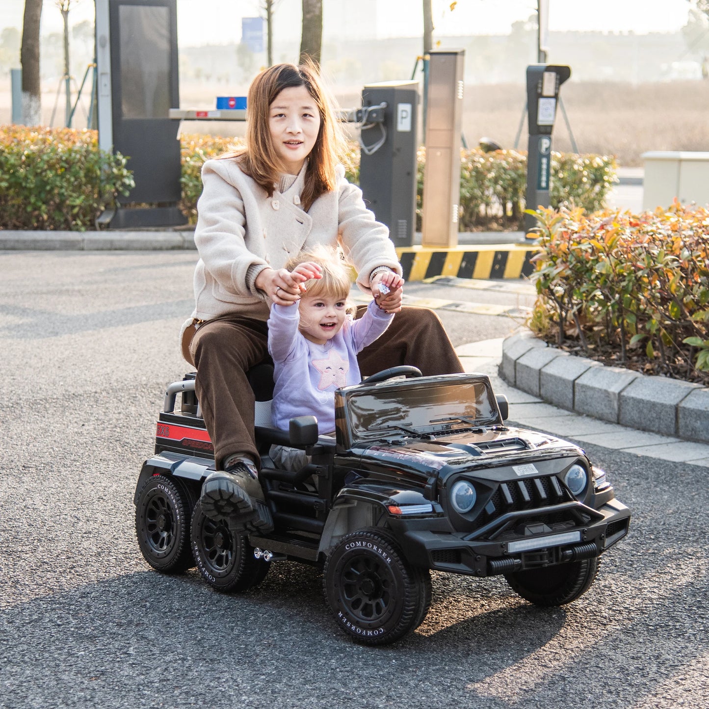 24V Kids Ride On Car 2 Seater Ride On Dump Truck With Remote Control 66.14 Lbs Maxmum Load Electric Utility Vehicles