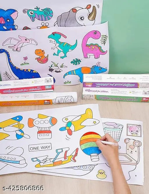 Coloring Drawing Paper Roll for Kids.